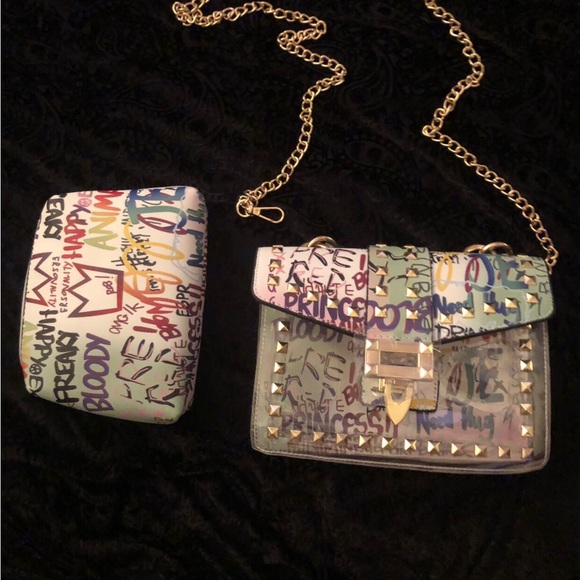 Graffiti Style Crossbody Bag - Picture 5 of 5